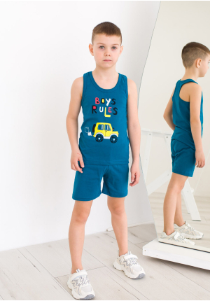 Комплект для хлопчика Артур Boys бірюзовий 