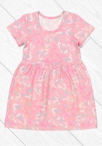 Платье для девочки Рита астры розовое