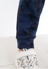 Штаны детские тайдай синие двунитка