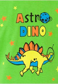 Футболка для хлопчика з принтом астро салатова