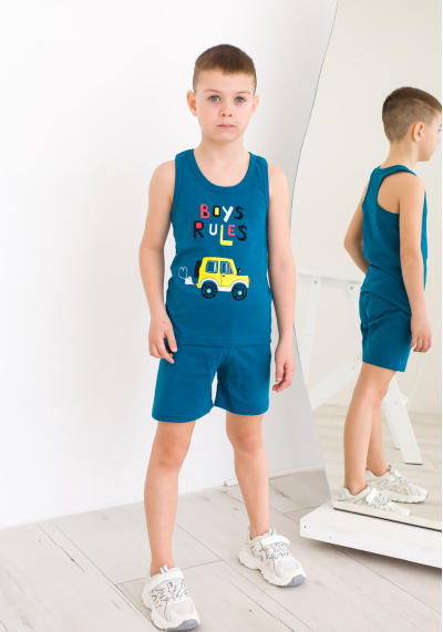 Комплект для хлопчика Артур Boys бірюзовий 