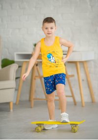 Комплект для мальчика летний Эрик желтый кулир