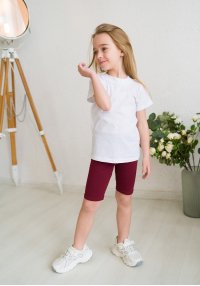 Велосипедки для девочки бордовые