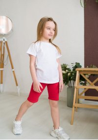 Велосипедки для девочки красные