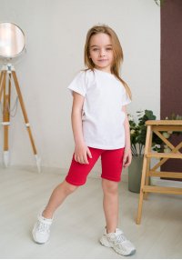Велосипедки для девочки красные