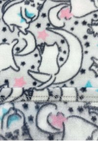 Пижама теплая для девочки коты серая флис