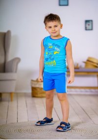 Комплект для мальчика летний Рома бирюзовий кулир